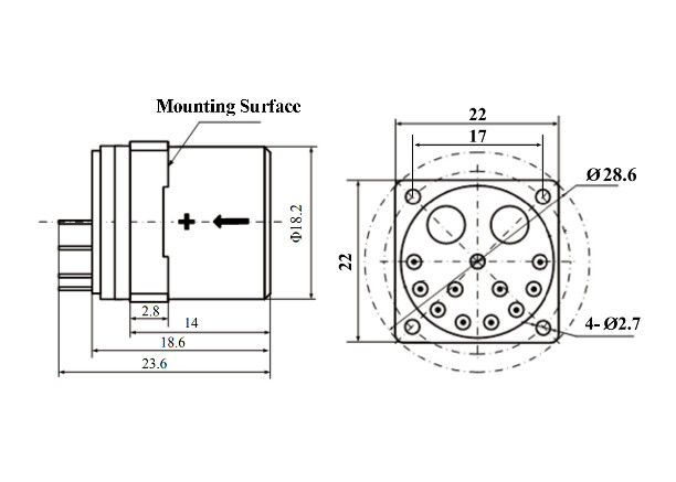 Датчик высокого разрешения и порогового акселерометра ≤5 мкг для точного обнаружения движения