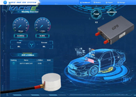 KUM2500A ультразвуковой датчик уровня топлива для обнаружения автомобиля gps трекер бесконтактный Китай производства