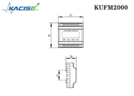 Установка рельса руководства модуля измерителя прокачки небольшого ввода тома KUFM2000 ультразвуковая