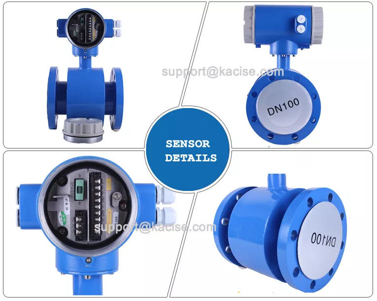 RS485 Modbus Цифровой электромагнитный потокомер для жидкостей, устойчивых к кислотам и щелочам с высокой точностью
