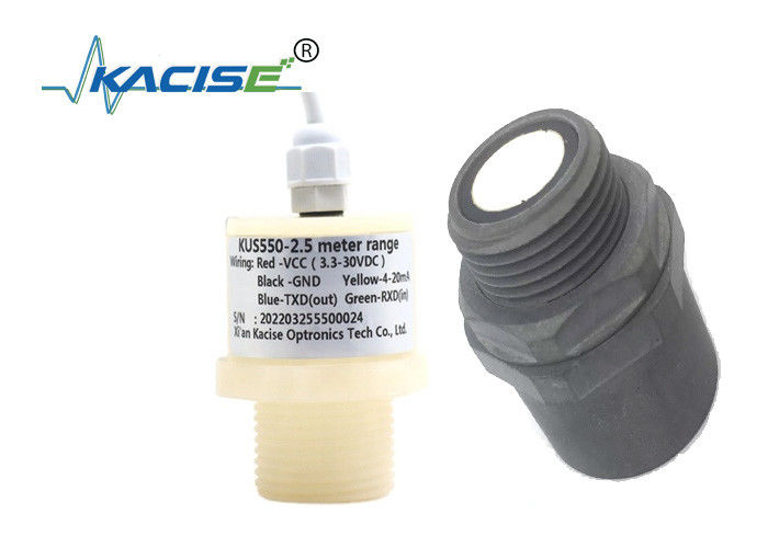 КУС550 PTFE водонепроницаемый ультразвуковой датчик уровня с выходом RS485 и диапазоном измерения 3 м