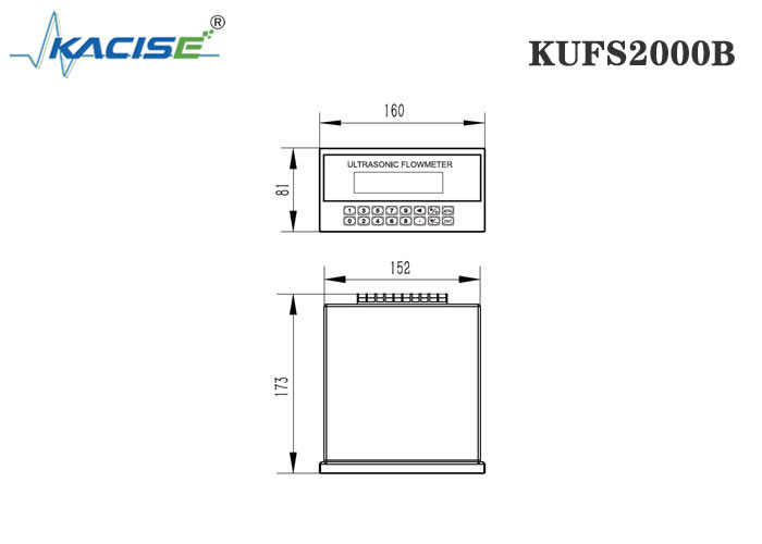 Сцепка на ультразвуковой панели потокомера KUFS2000B с точностью ≤ 1%
