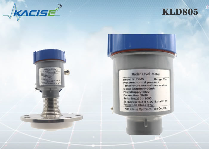 KLD805 80 ГГц датчик уровня радиолокации с антенной из PTFE и защитой IP67 для измерения уровня жидкости