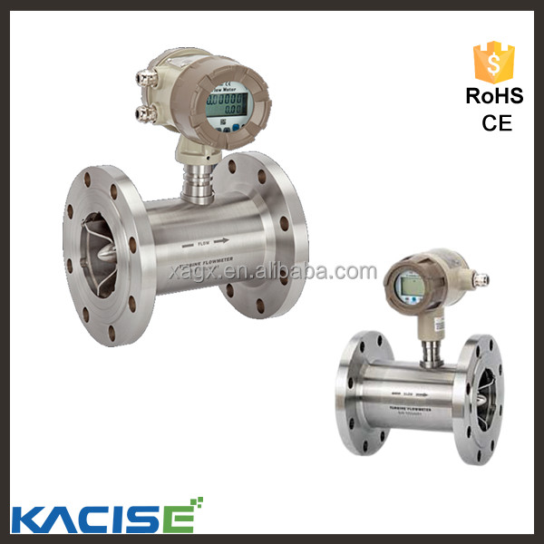 KXTUF Flanged Type Digital Diesel Fuel Liquid Water Turbine Flow Meter Высокая точность 4-20ma Выход