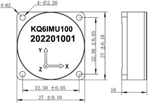 RS422 интерфейс MEMS гироскопический датчик с широким диапазоном температур -40 ̊+65°C и повышенной точностью данных