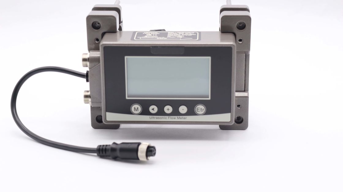 Ультразвуковой потокомер связи Modbus RS485 с конструкцией с зажимом и 256*128 светодиодной ЖК-дисплеем