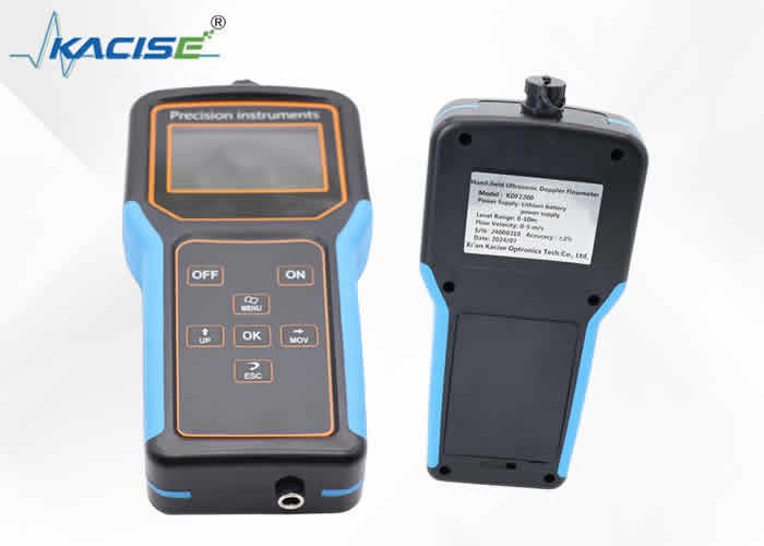 IP65/IP67 Степень защиты Портативный Допплеровский потокомер с функцией хранения данных и 12В перезаряжаемой литийной батареей