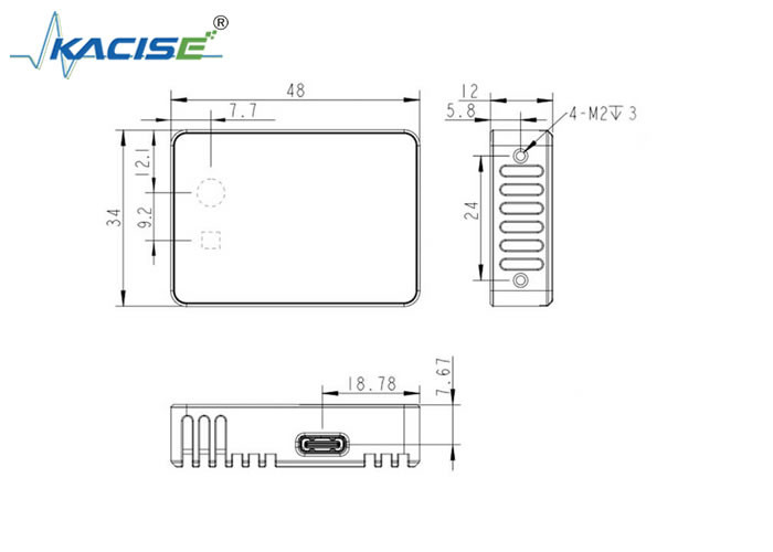 KL3A-05U 3D Solid State Lidar ROS операционная система и 940nm VCSEL длина волны для приложений