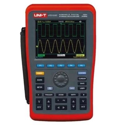 Портативный цифровой запоминающий осциллограф UNI-T UTD1202C Pro - 200 МГц, двухканальный, цветной дисплей