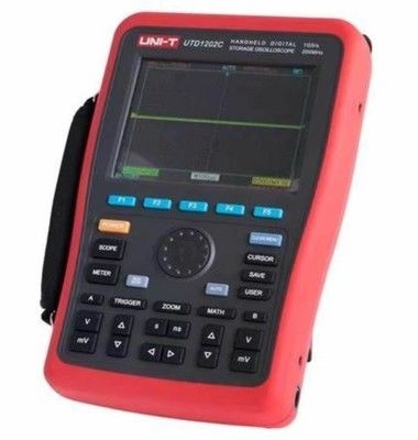 Портативный цифровой запоминающий осциллограф UNI-T UTD1202C Pro - 200 МГц, двухканальный, цветной дисплей