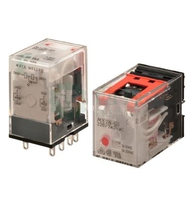 Общецелевое реле OMRON MY2-GS с работой 24VDC, сопротивлением 662 Ω и контактной формой DPDT
